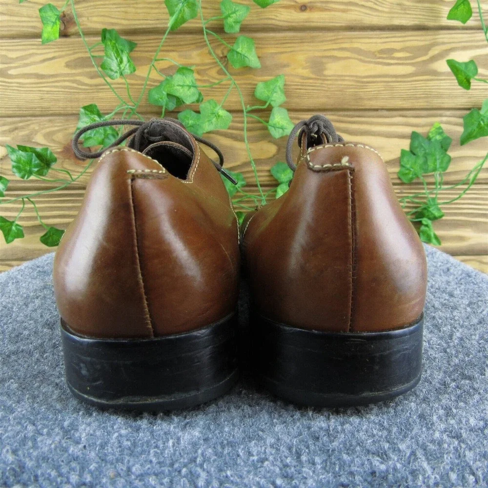 Cole Haan C08189 Men Derby Oxfords Shoes Brown Leather Lace‎ Up Size 10.5 Medium